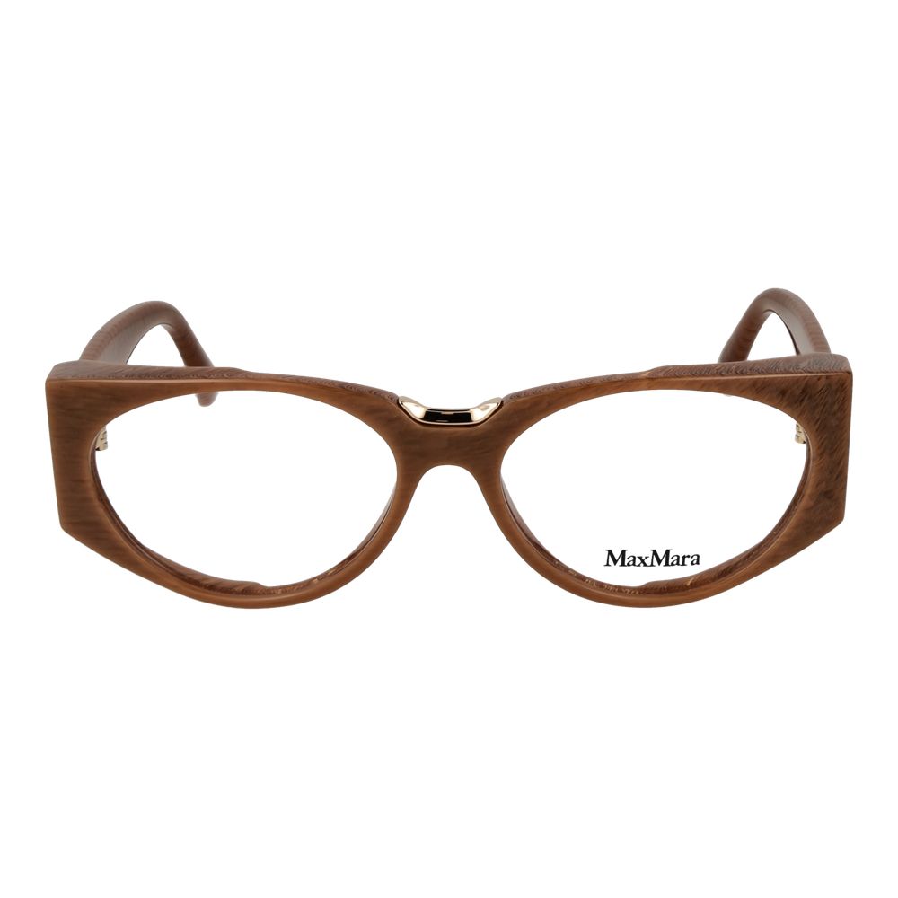 Max Mara Brown Plastic Glasses Women's (Frames)