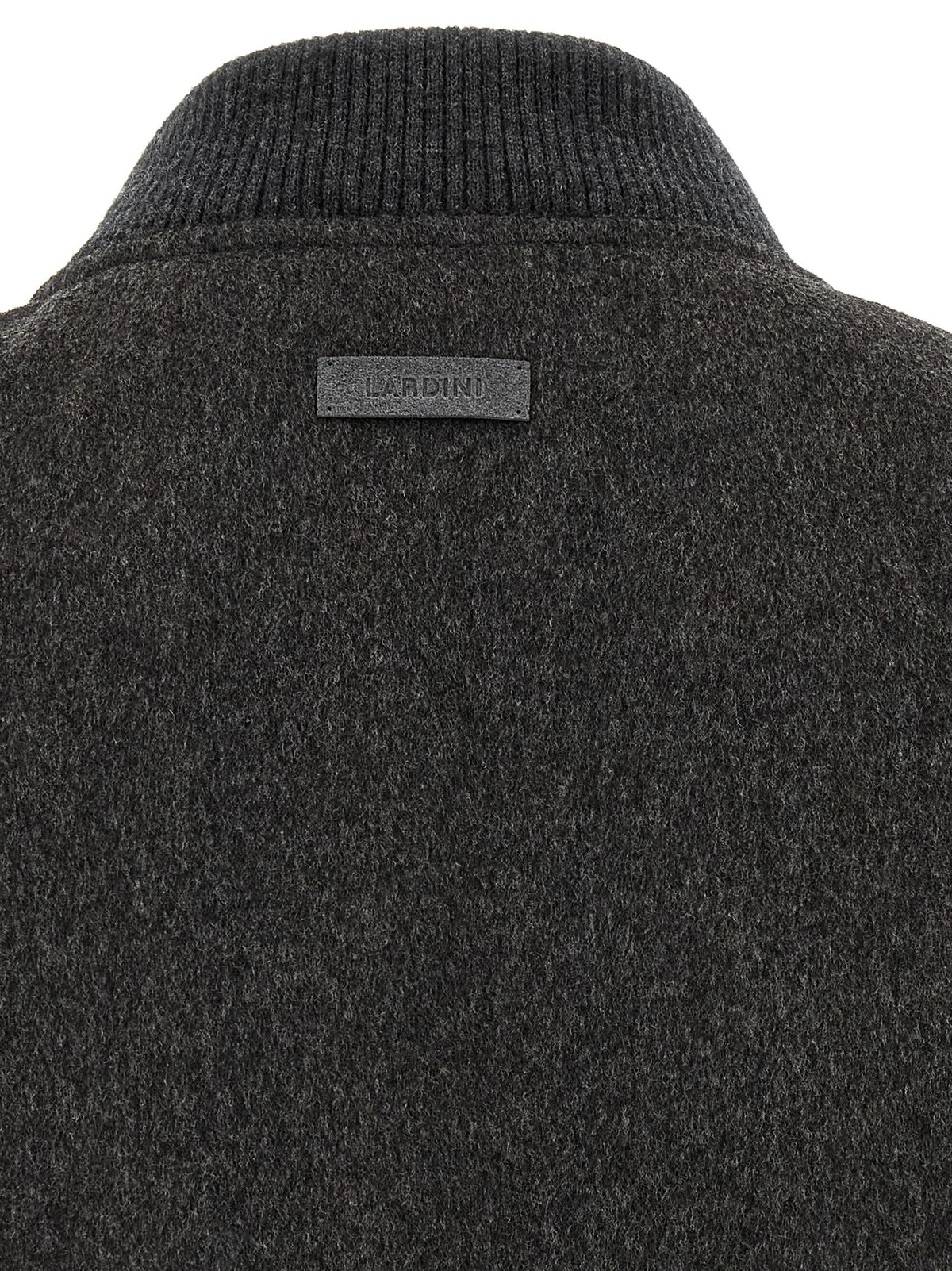 Lardini Gray Virgin Wool Men's Bomber