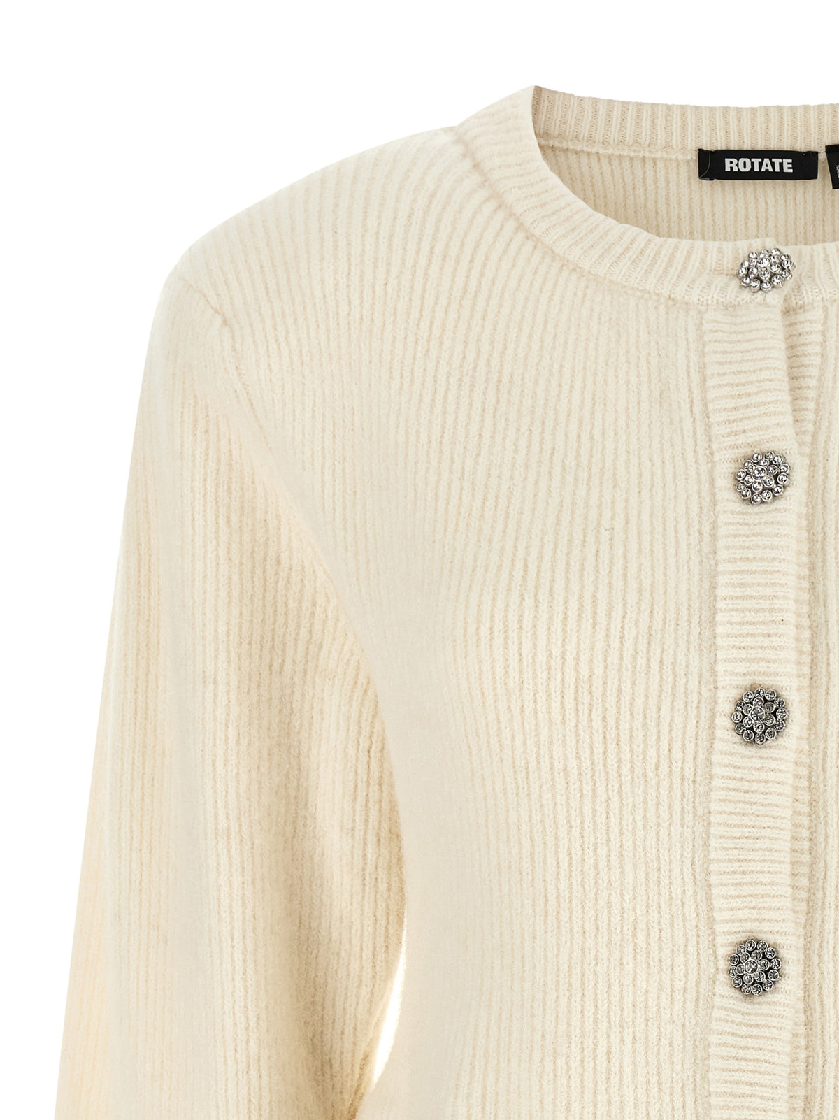 ROTATE BIRGER CHRISTENSEN White Wool Women's Cardigan