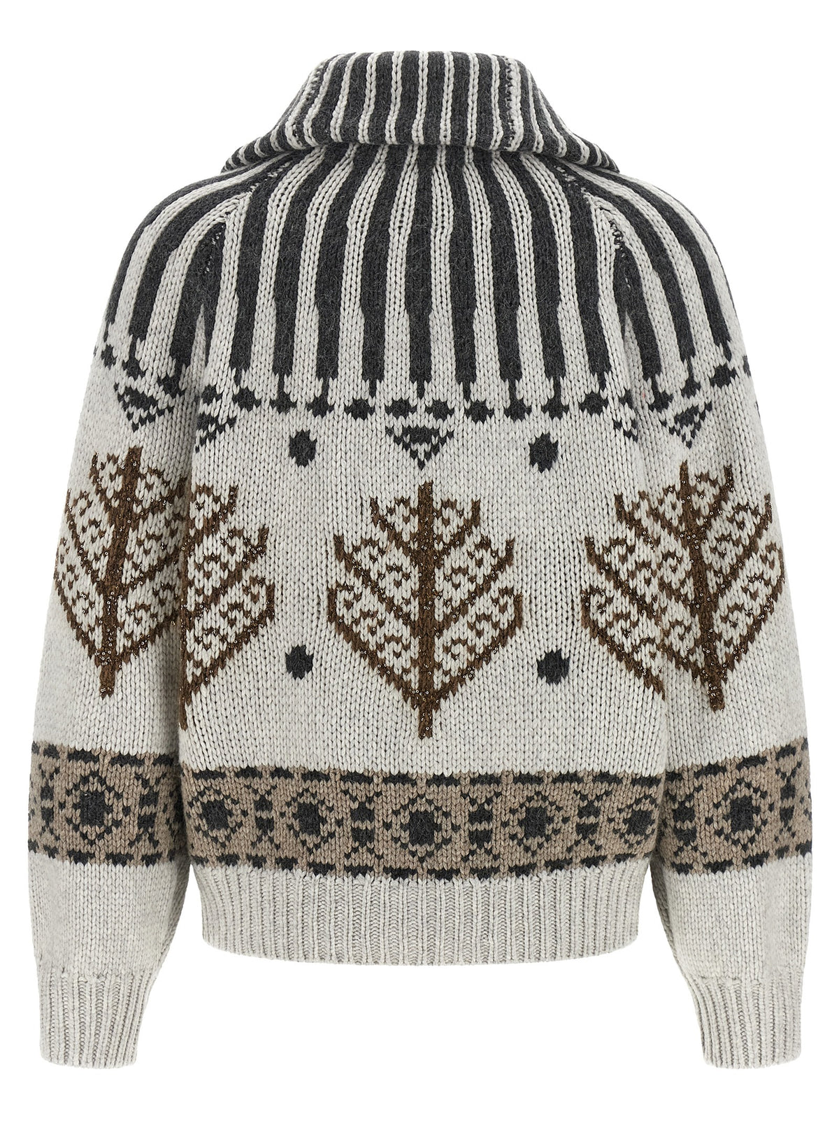 Brunello Cucinelli Multicolor Cashmere Women's Cardigan