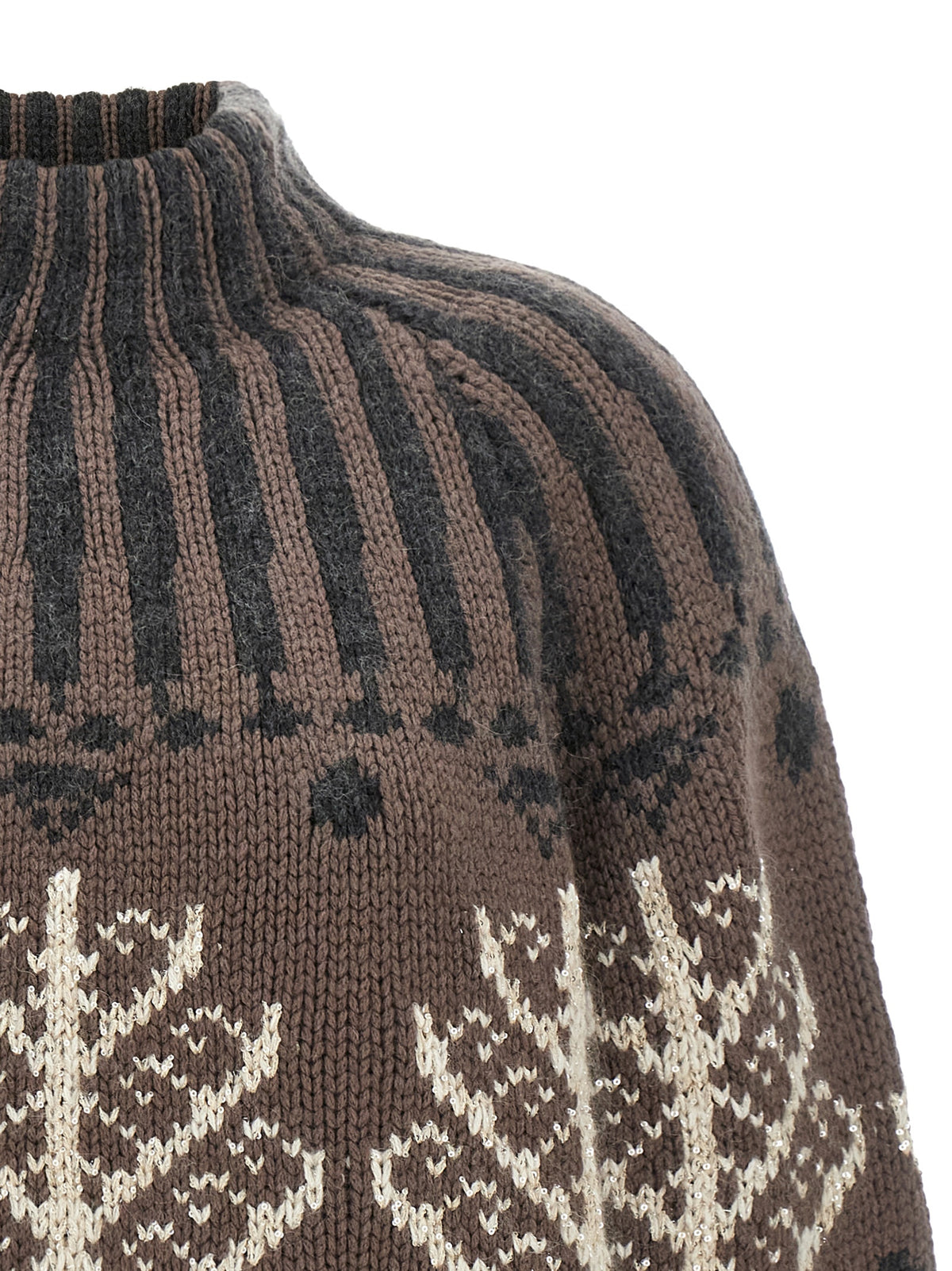 Brunello Cucinelli Brown Cashmere Women's Cardigan