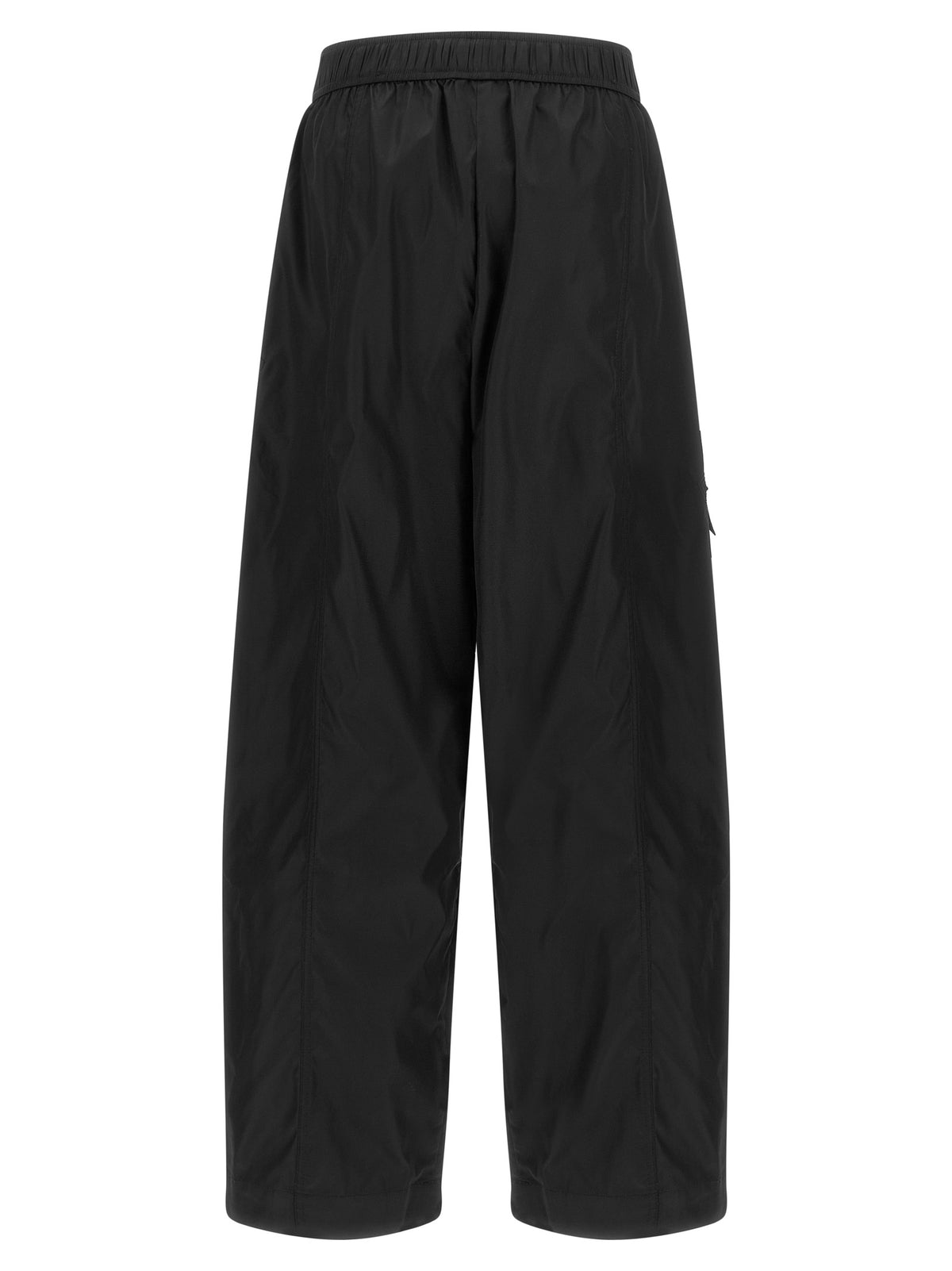 Ganni Black Recycled Polyamide Cargo Women's Pants