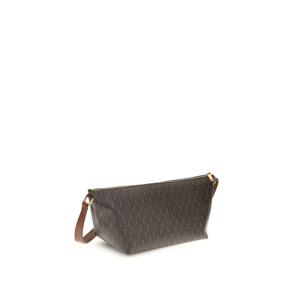 Saint Laurent Brown Leather Shoulder Men's Bag