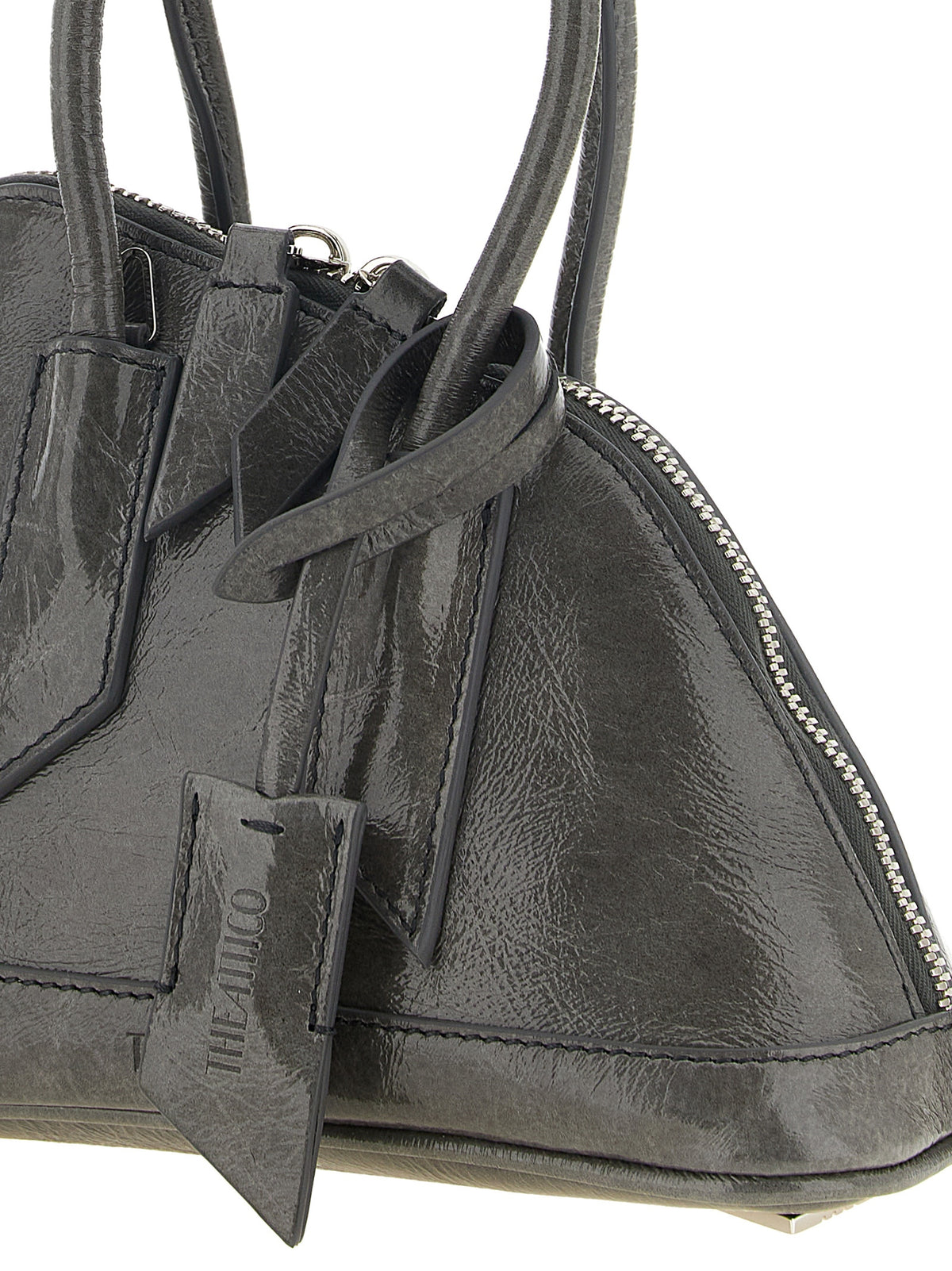 The Attico Gray Calfskin Women's Handbag