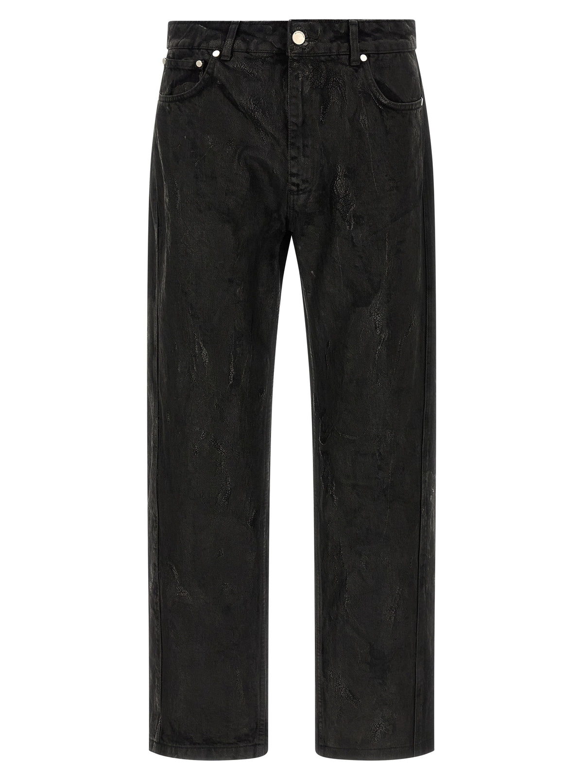 44 Label Group Black Cotton Jeans Men's Denim