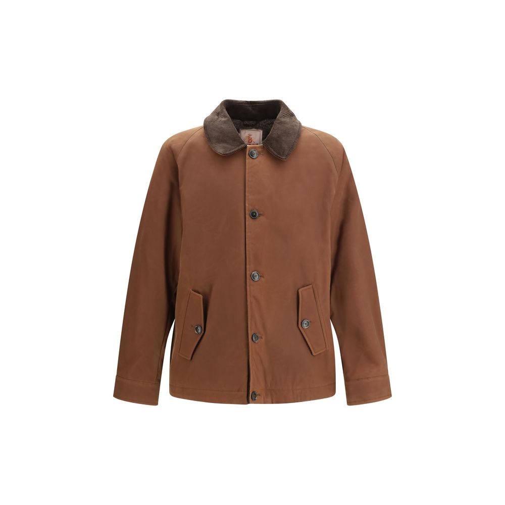 Baracuta Brown Cotton Full-Length Men's Jacket