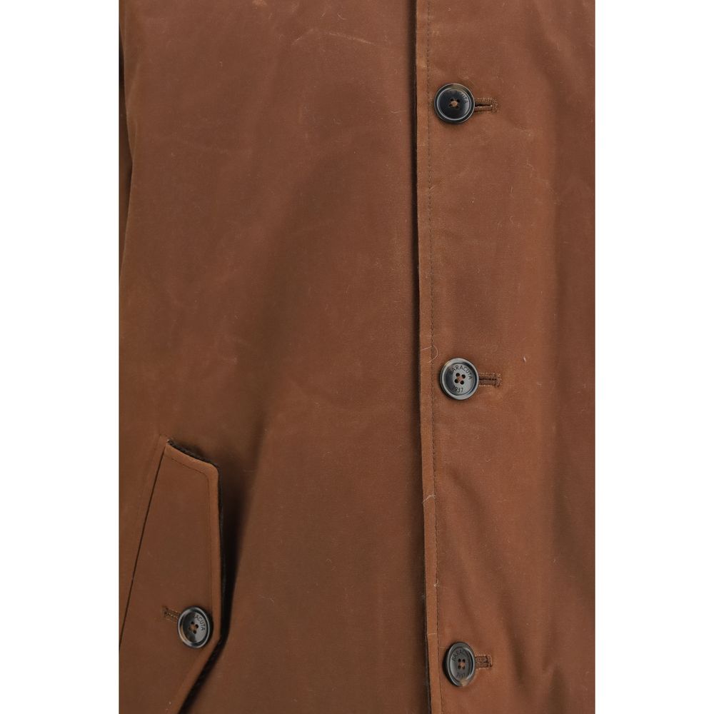 Baracuta Brown Cotton Full-Length Men's Jacket