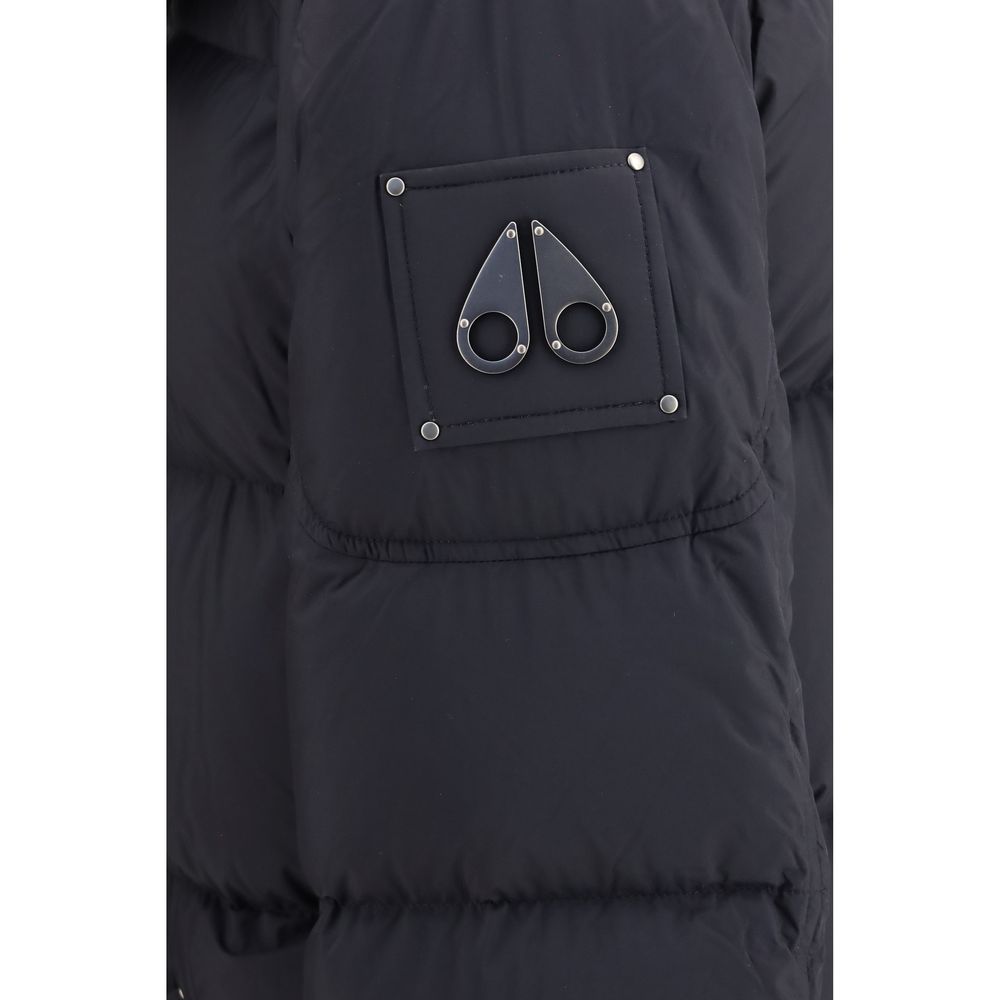 Moose Knuckles Black Nylon Men's Coat