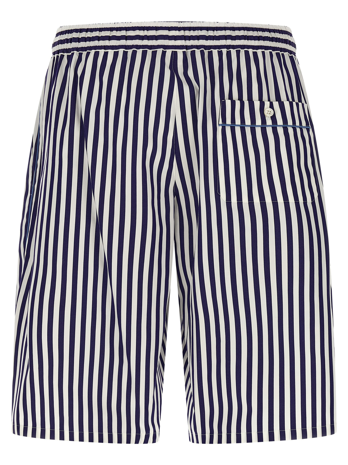 Dolce & Gabbana Blue Cotton Bermuda Men's Shorts