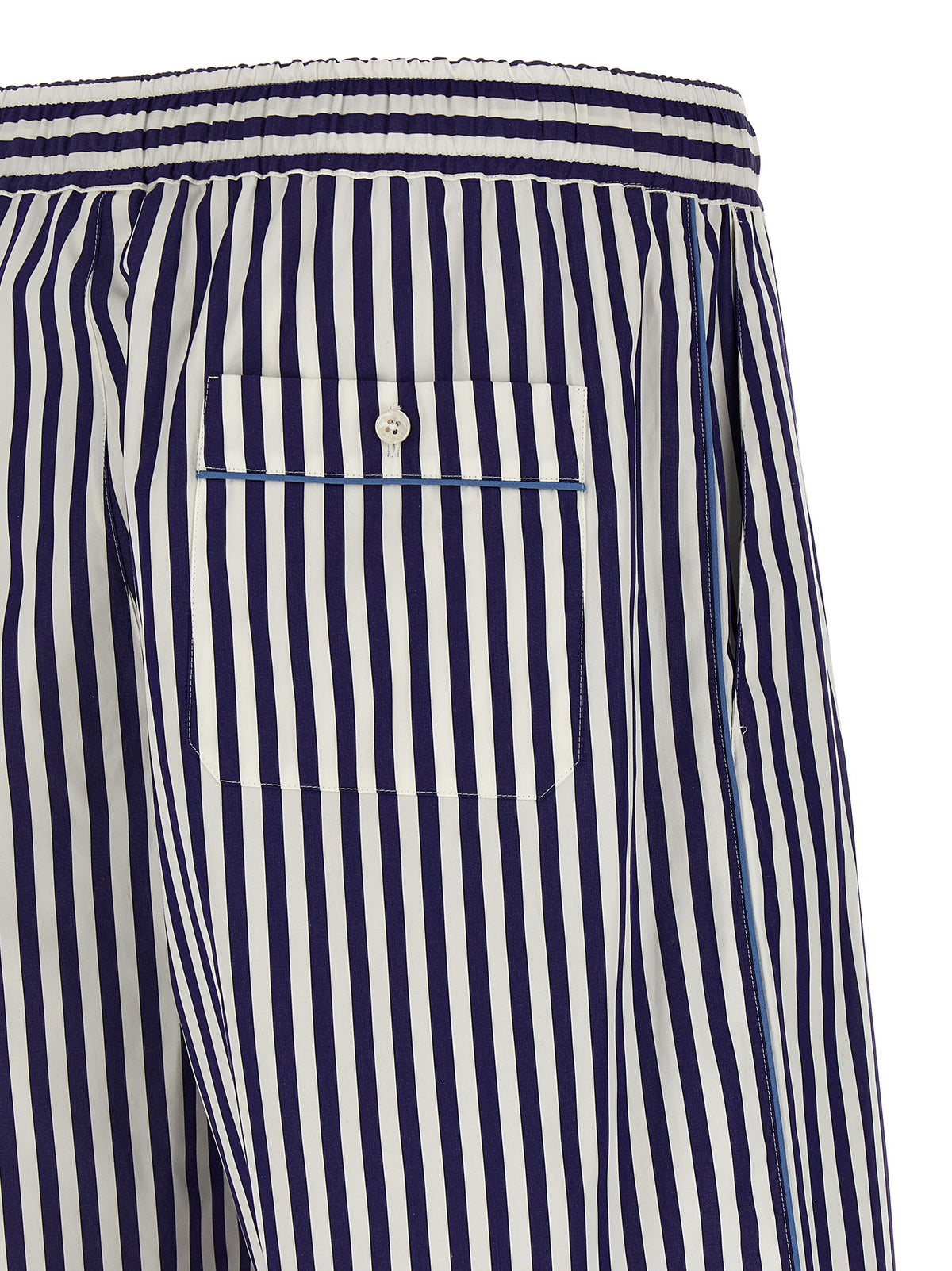 Dolce & Gabbana Blue Cotton Bermuda Men's Shorts