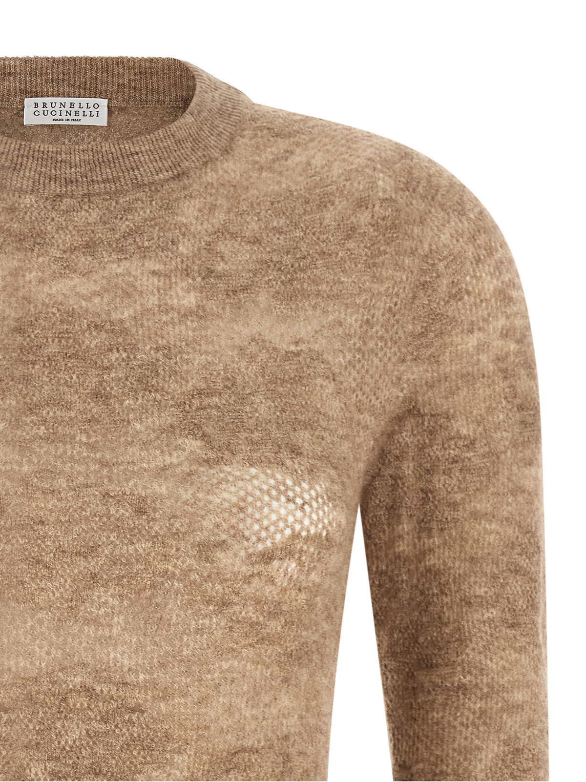 Brunello Cucinelli Beige Silk Women's Cardigan