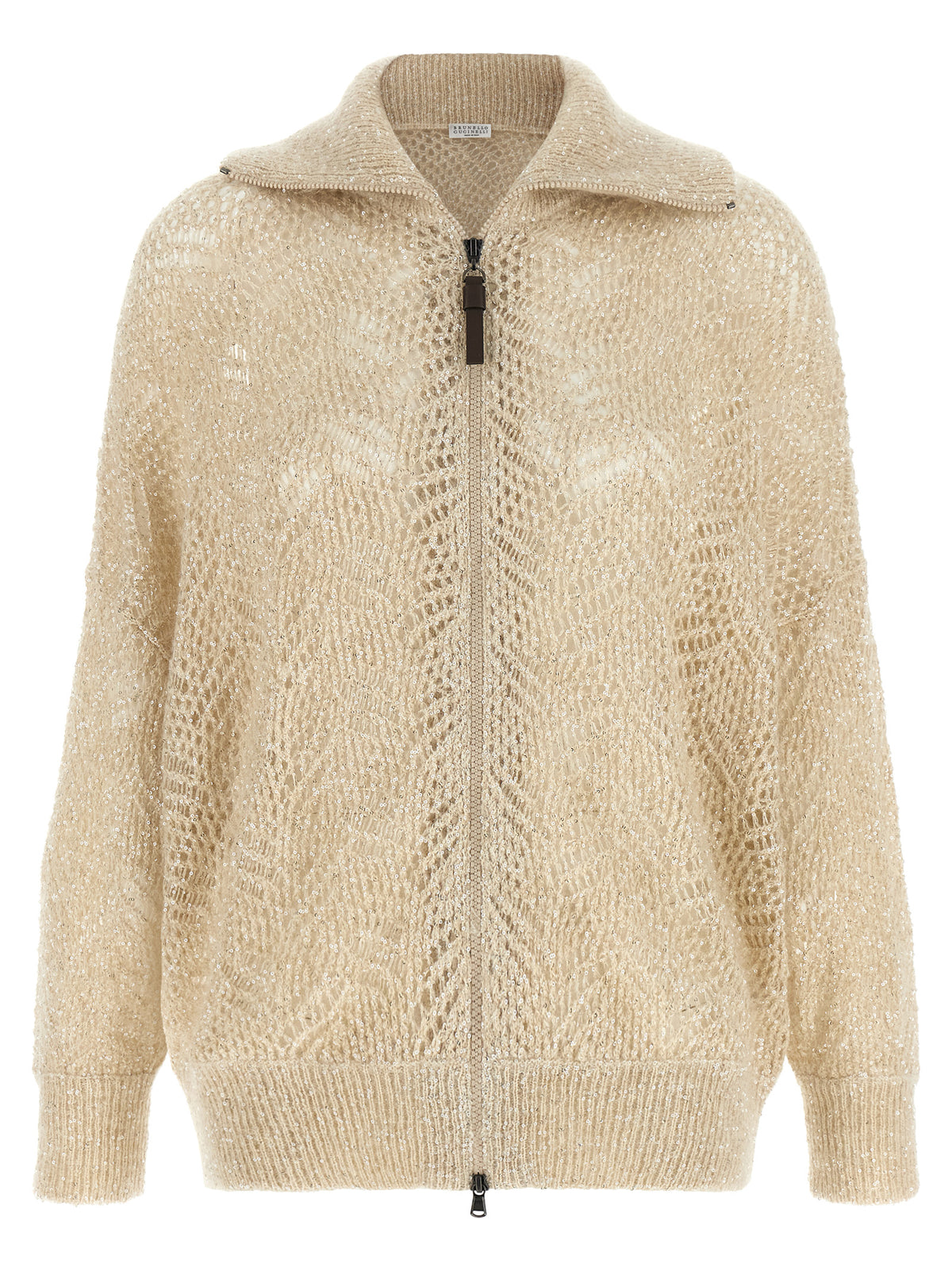 Brunello Cucinelli Beige Polyamide Women's Cardigan
