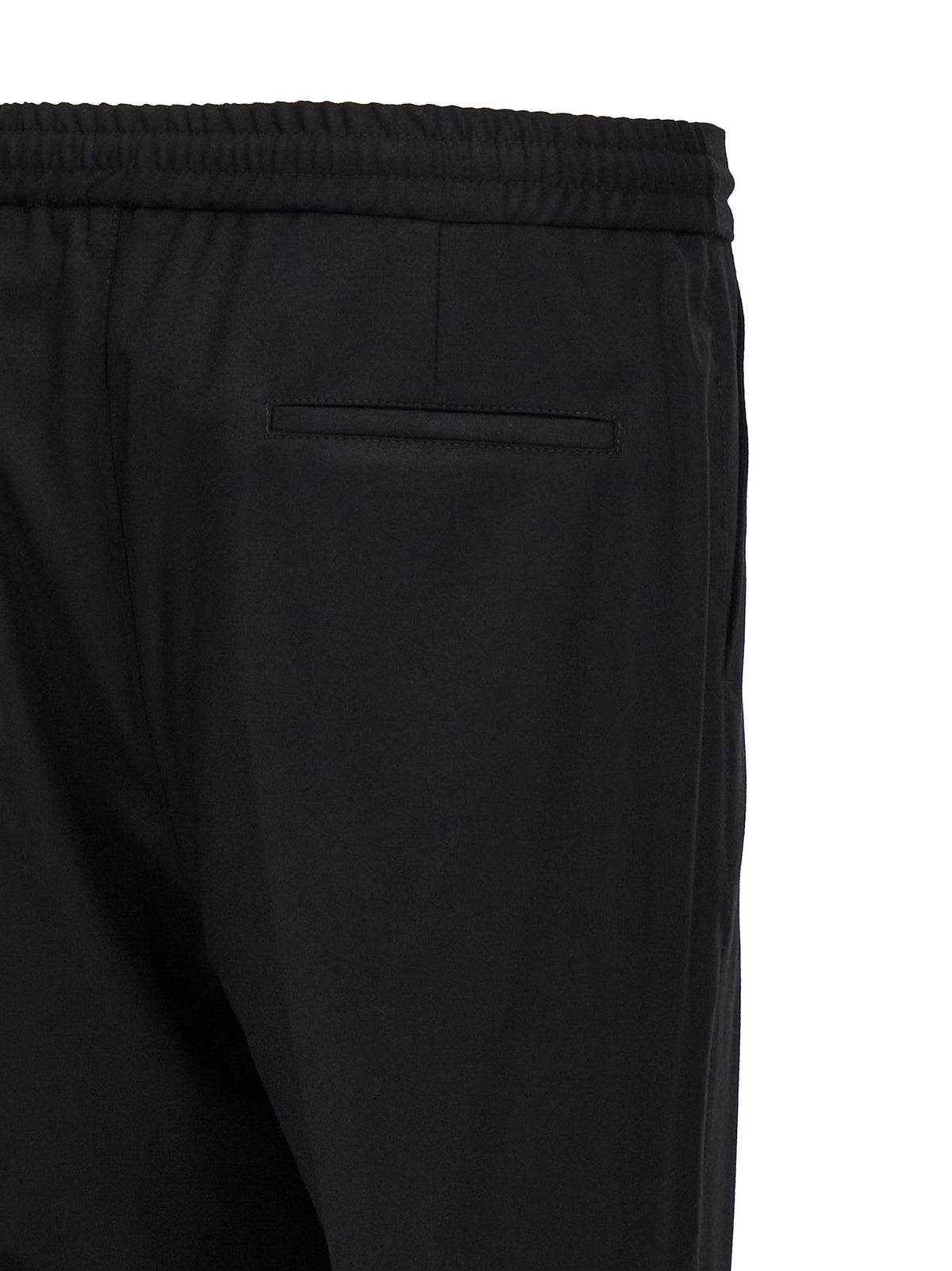 Brunello Cucinelli Black Wool Casual Men's Pants