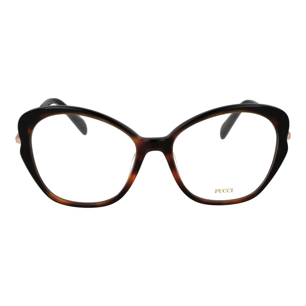 Emilio Pucci Brown Metal Glasses Women's (Frames)