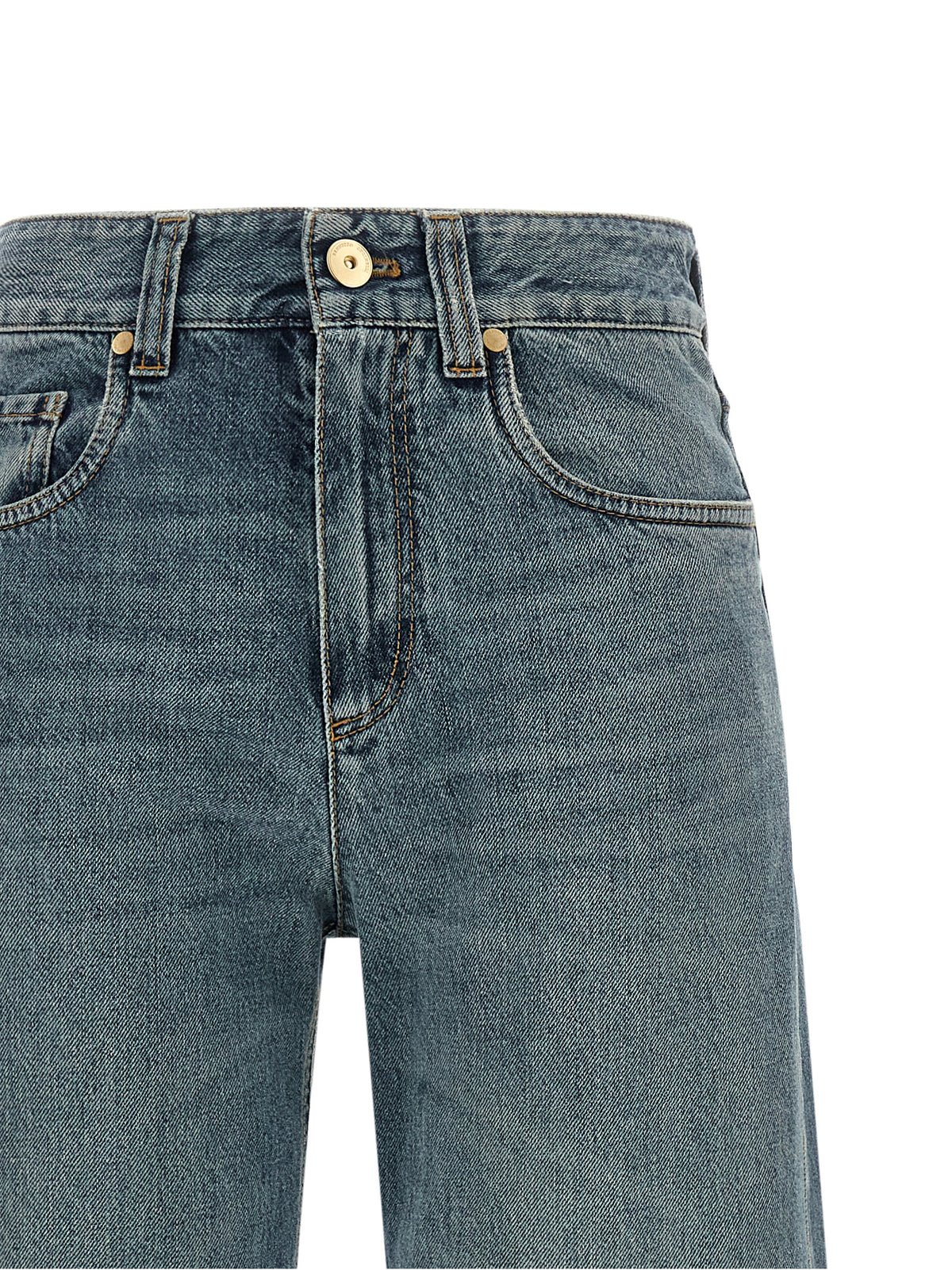 Brunello Cucinelli Blue Cotton Jeans Women's Denim