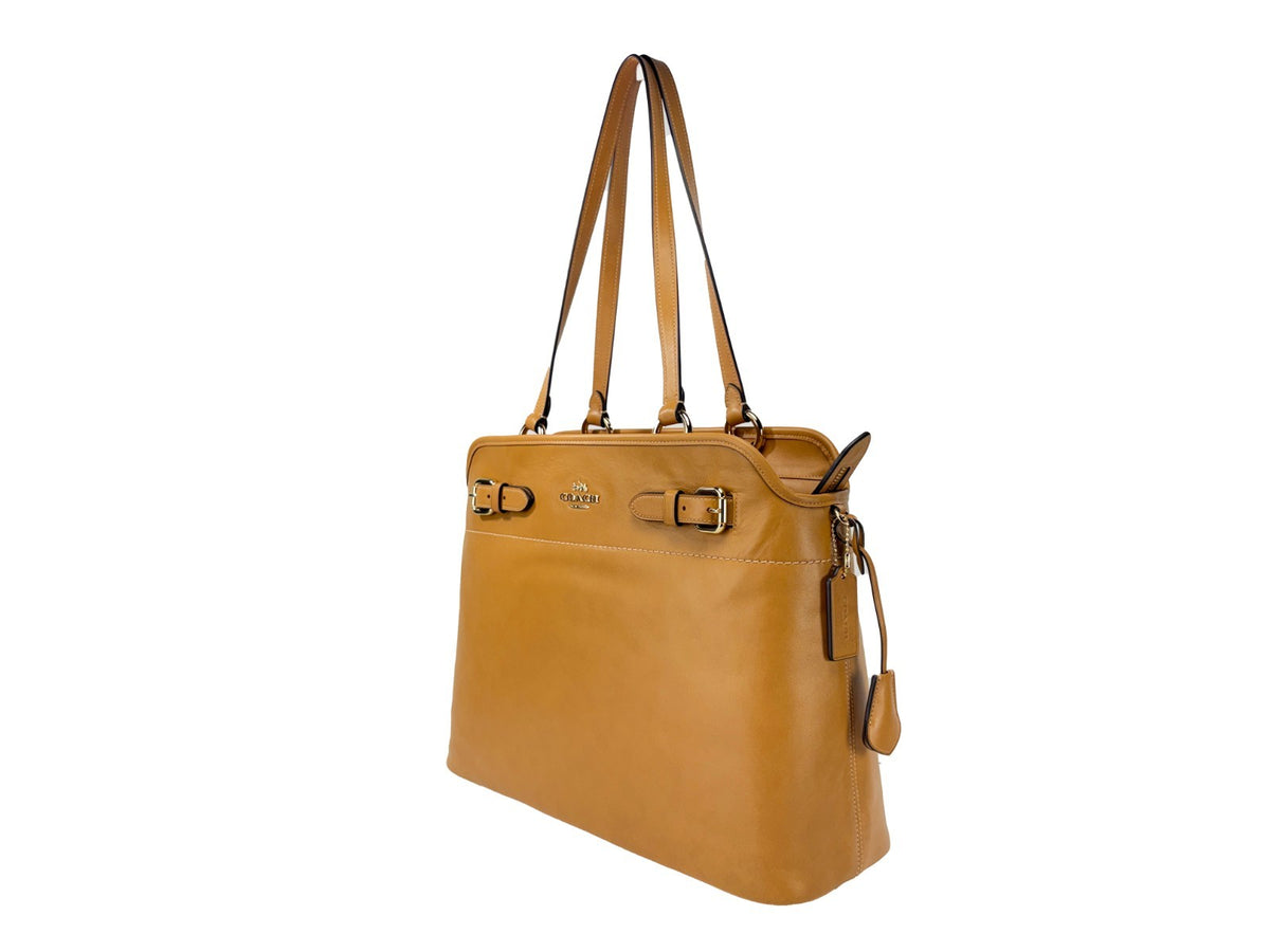 COACH Coach Easton Brown Leather Tote Women's Bag