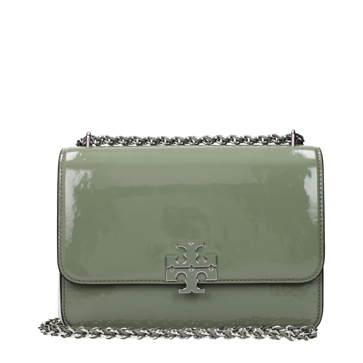 Tory Burch Green Leather Shoulder Women's Bag