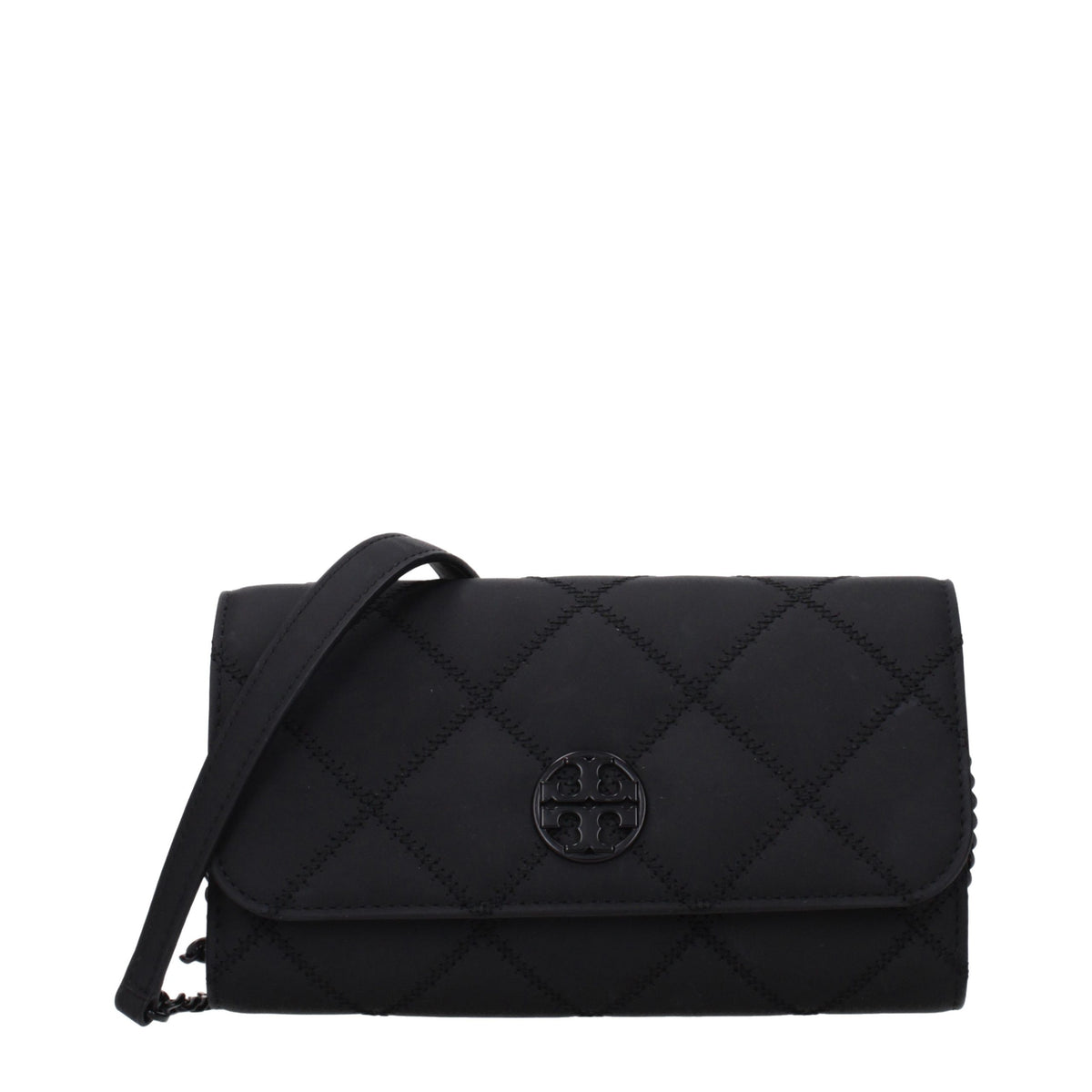 Tory Burch Black Leather Clutch Women's Bag