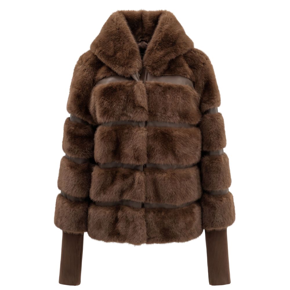 Baldinini Trend Brown Polyester Women Women's Jacket