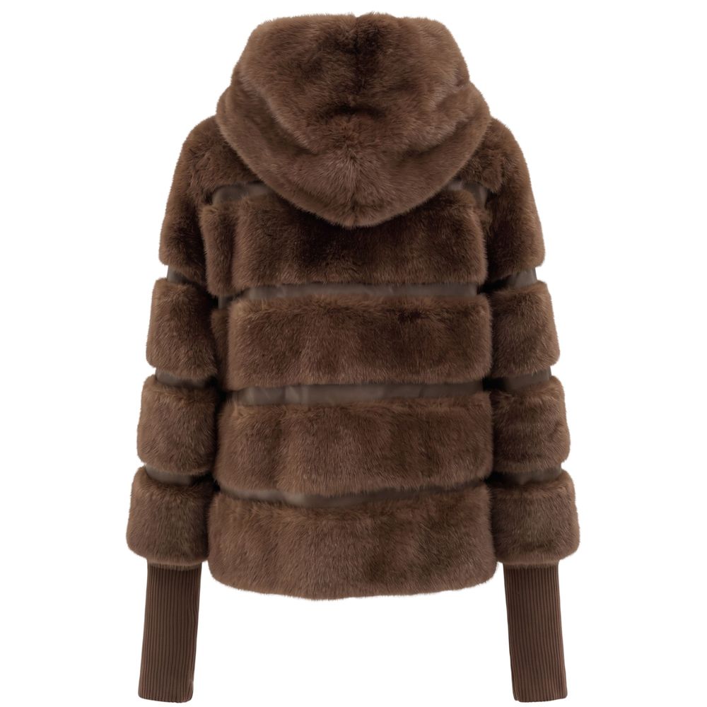 Baldinini Trend Brown Polyester Women Women's Jacket