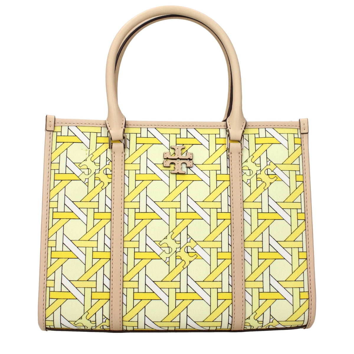 Tory Burch Yellow Fabric Women's Handbag