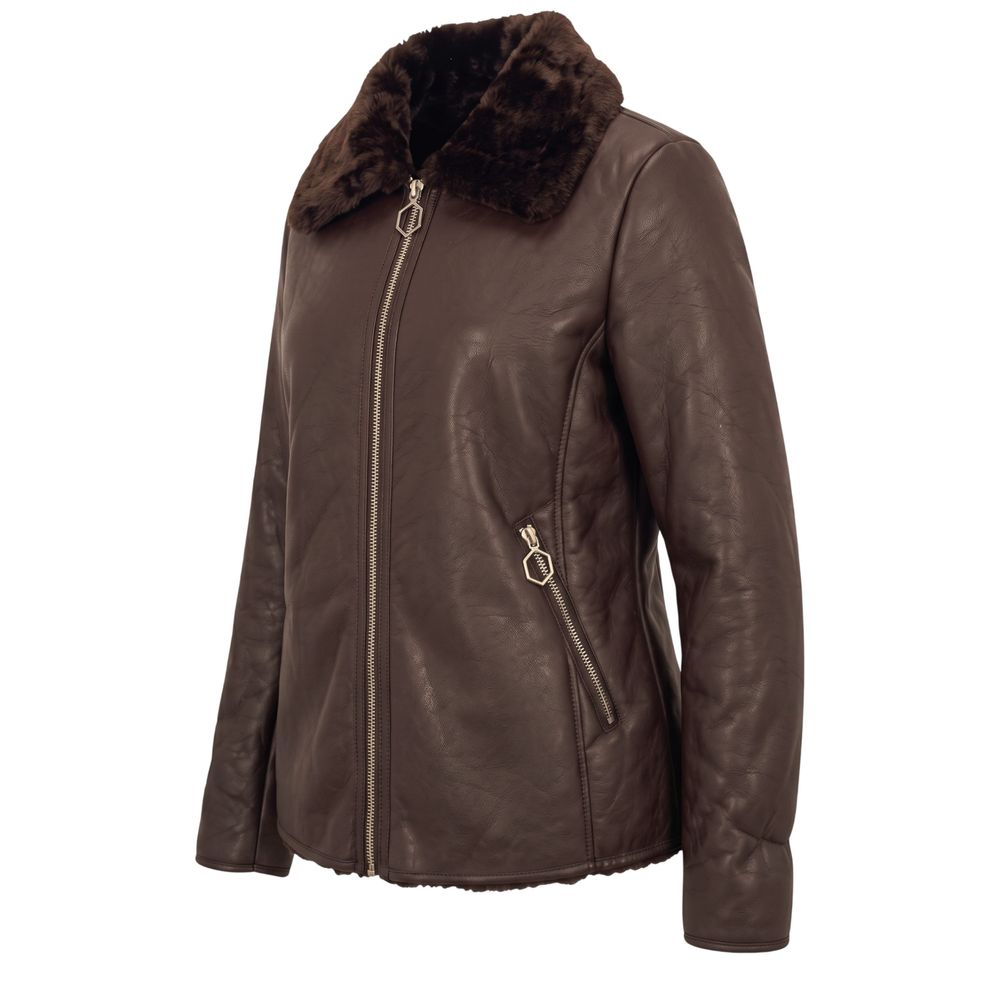 Baldinini Trend Brown Polyester Women Women's Jacket