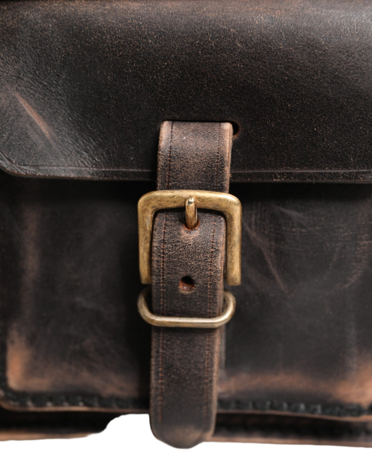 Dolce & Gabbana Black Leather Shoulder Satchel Briefcase Men Borse Men's Bag