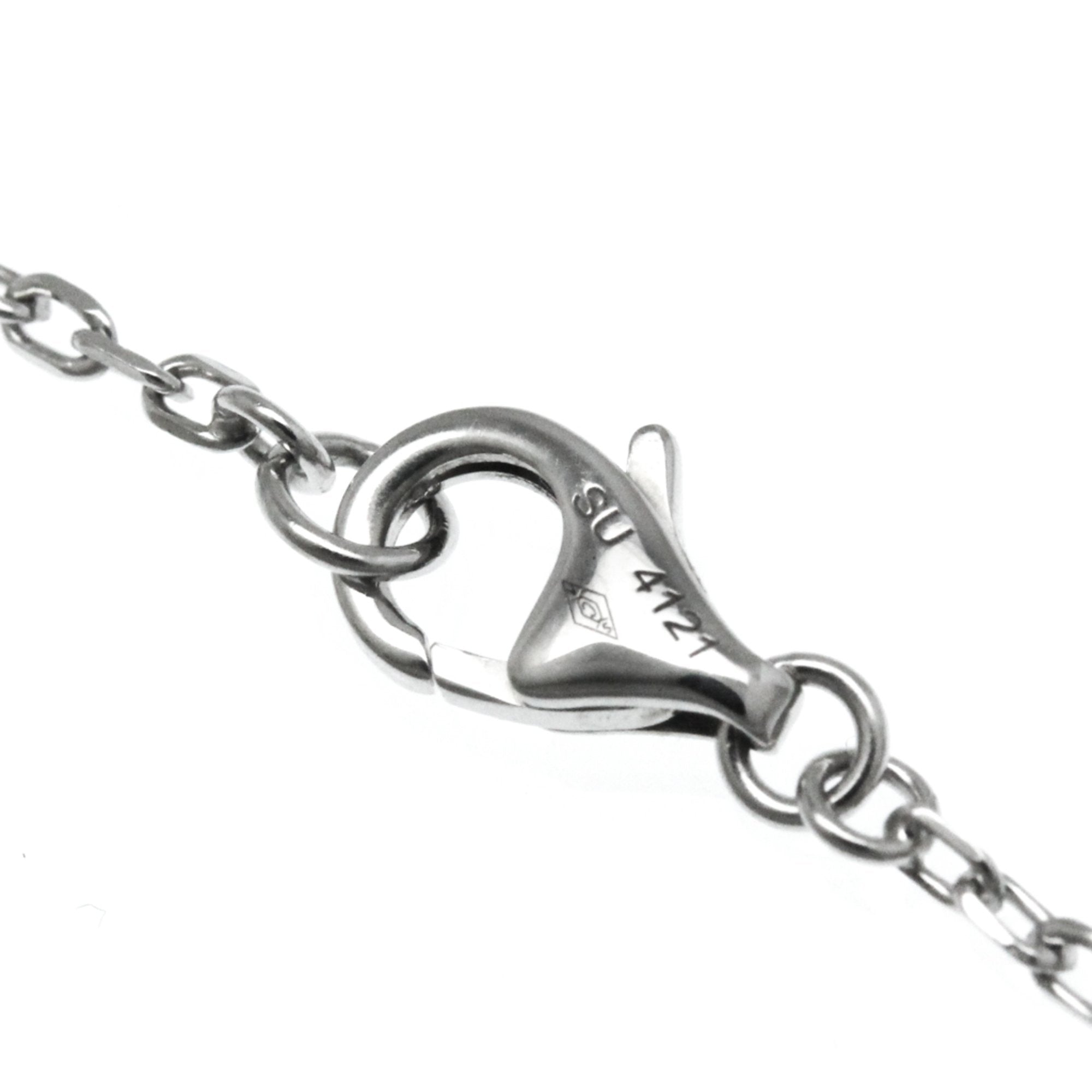 Cartier C Heart Silver White Gold Necklace Jewelry (Pre-Owned)