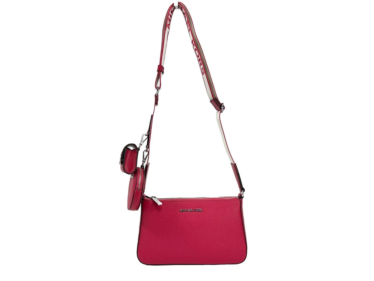 Michael Kors Michael Kors Jet Set Small Saffiano Leather Crossbody Bag With Case For Apple Airpods Women's Pro