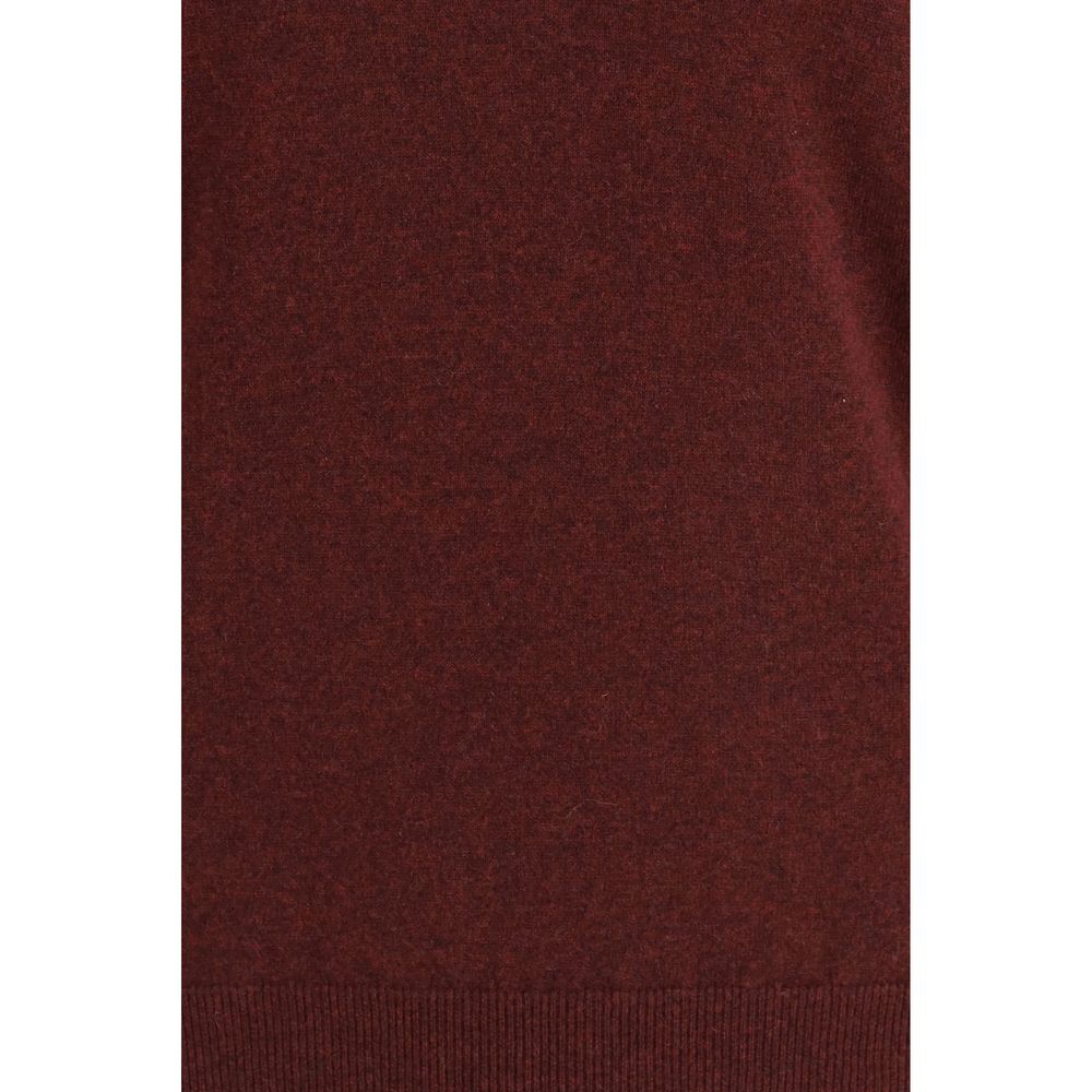 Brunello Cucinelli Bordeaux Cashmere Men's Sweater