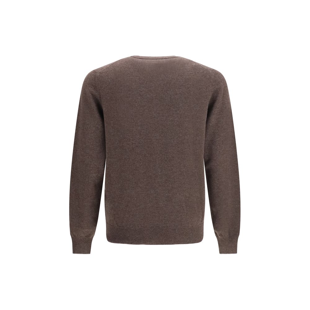 Brunello Cucinelli Brown Cashmere Men's Sweater