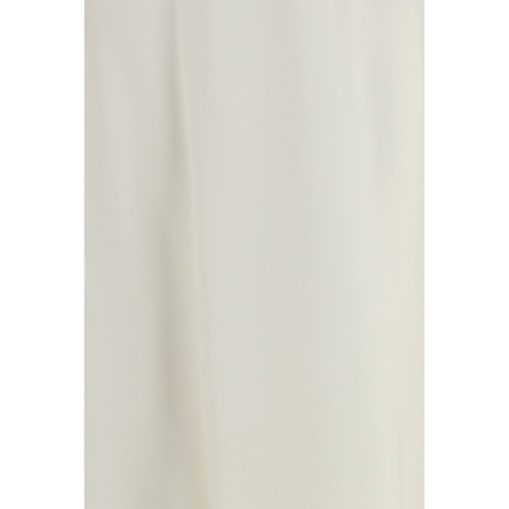 Brunello Cucinelli Beige Wool Oves Aries Midi Women's Skirt