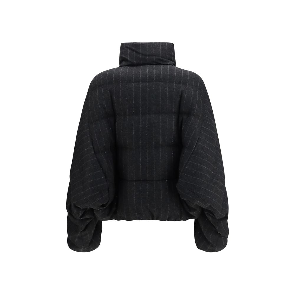 Brunello Cucinelli Gray Wool Oves Aries Full-Length Women's Jacket