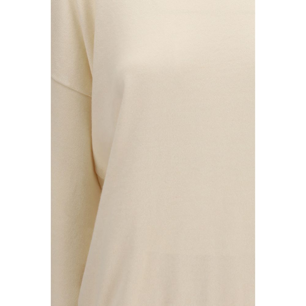 Brunello Cucinelli Beige Cashmere Women's Sweater