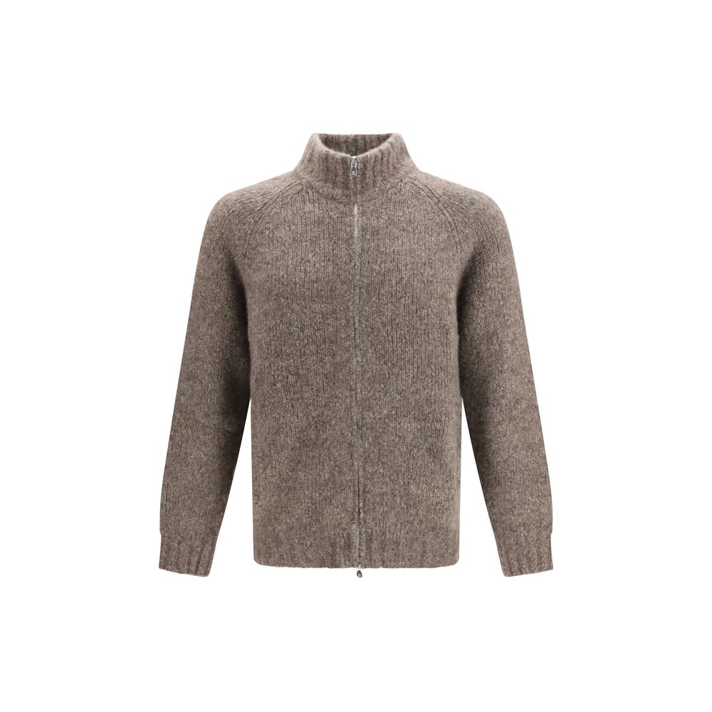 Brunello Cucinelli Beige Cashmere Men's Cardigan