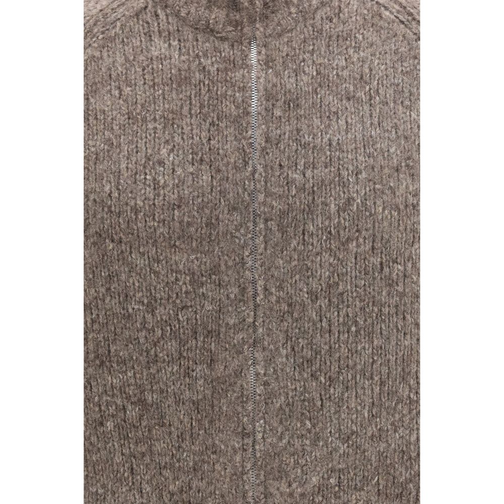 Brunello Cucinelli Beige Cashmere Men's Cardigan