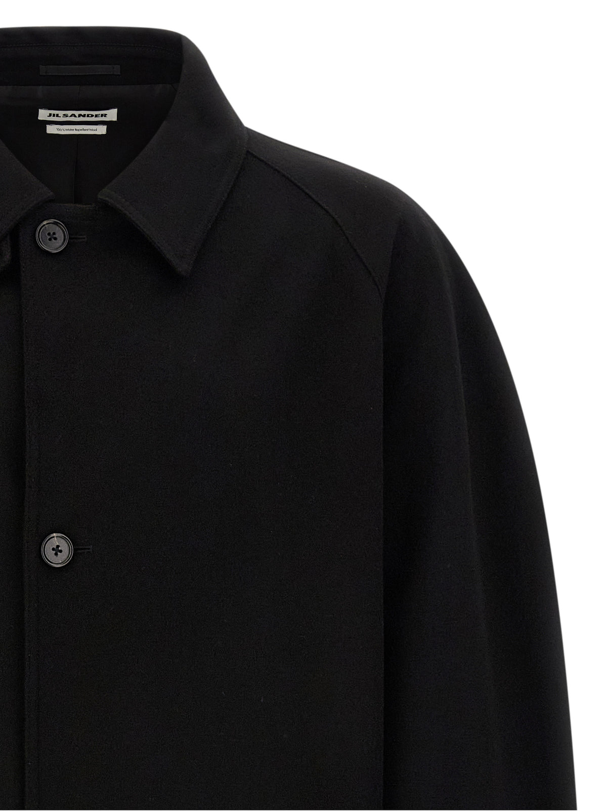 Jil Sander Black Wool Men's Coat