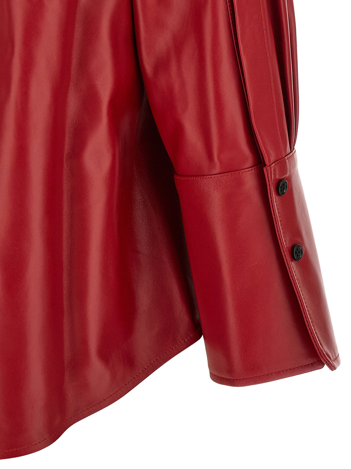 CO Red Lamb Leather Women's Blouse