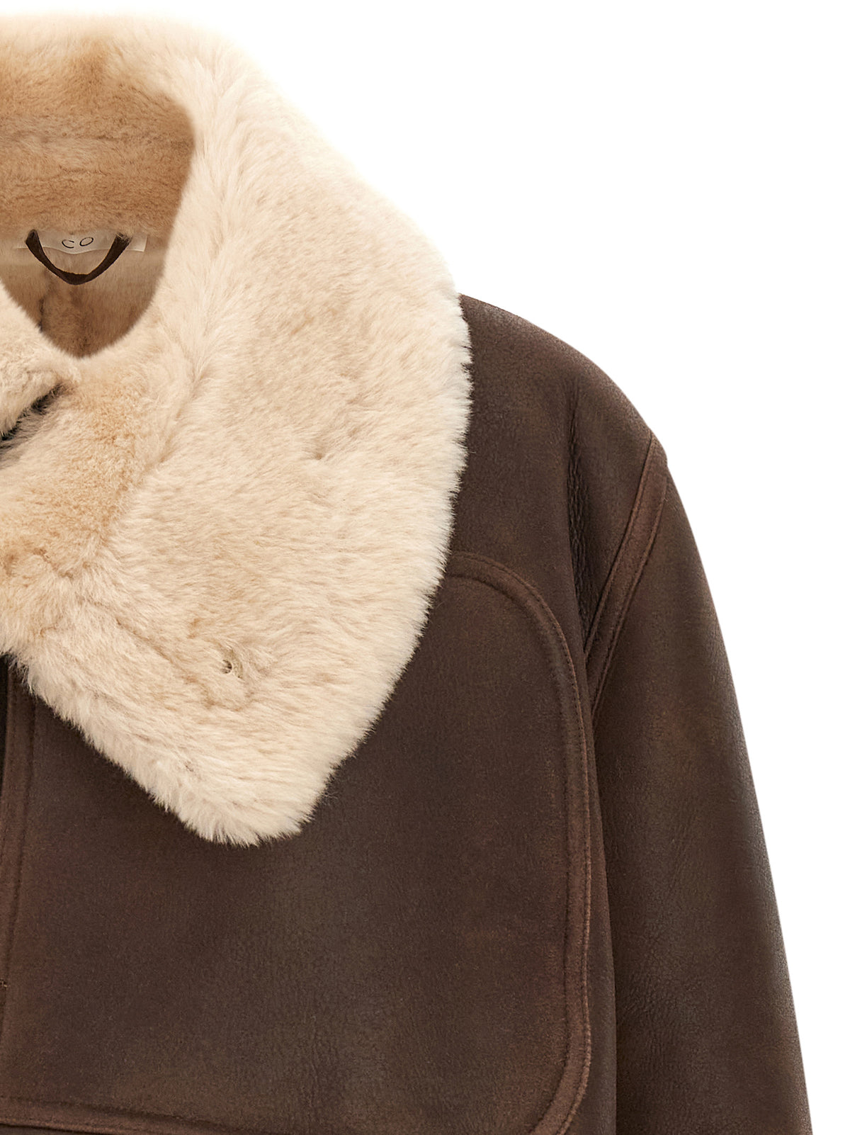 CO Brown Calfskin Leather Women's Jacket
