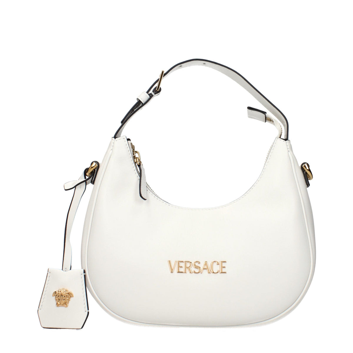 Versace White Leather Women's Handbag