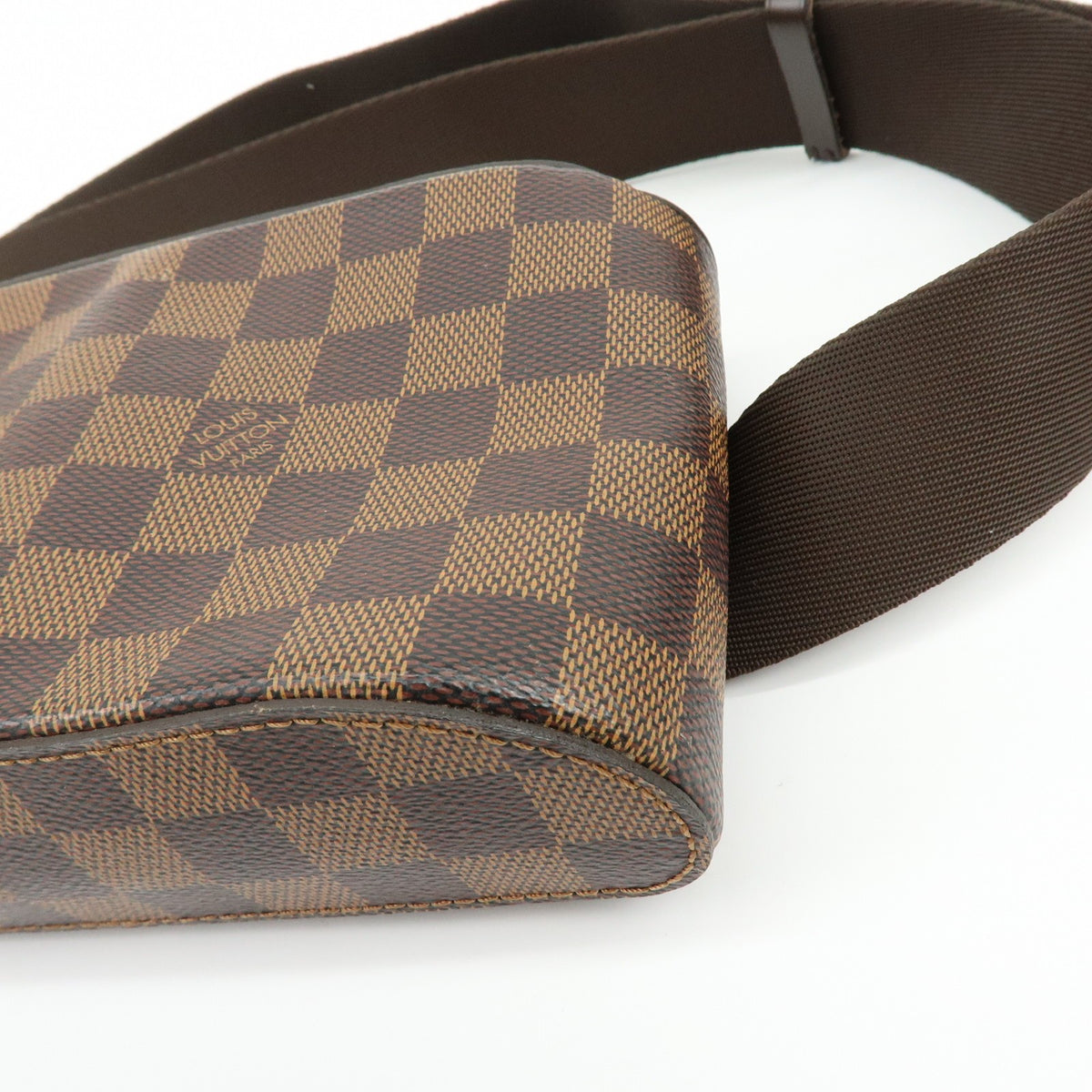 Louis Vuitton Geronimos Waist Damier Brown Canvas Shoulder Bag Bag (Pre-Owned)