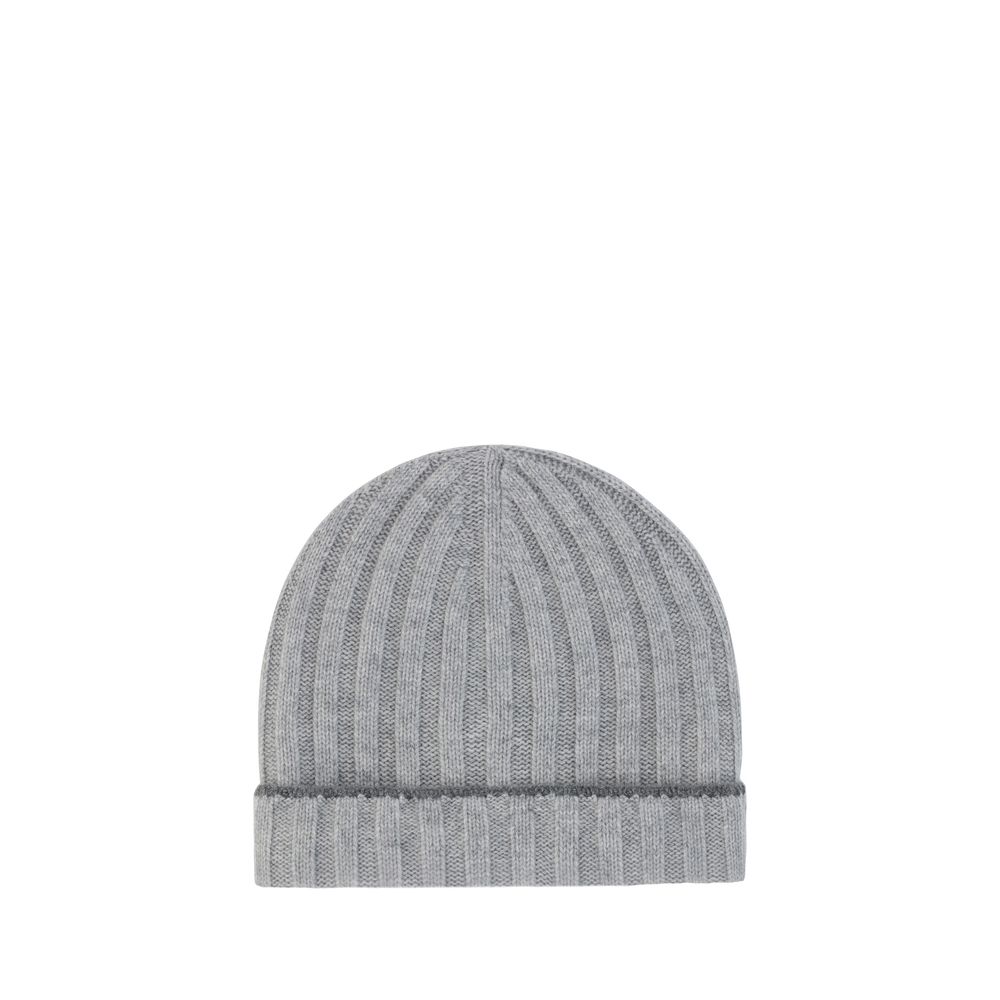 Brunello Cucinelli Gray Cashmere Men's Beanie