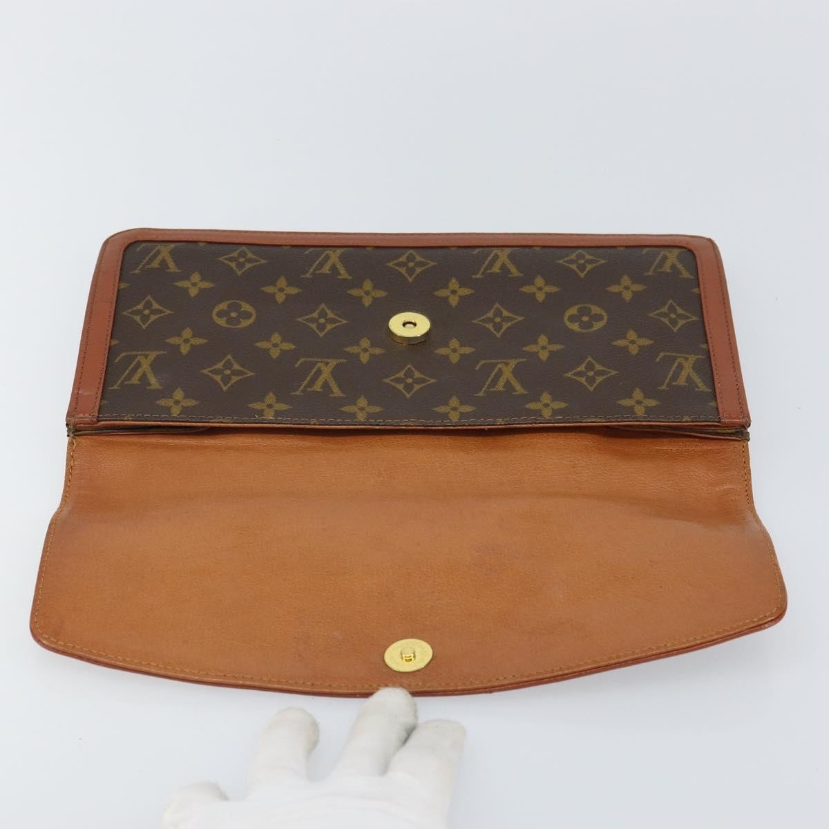 Louis Vuitton Dame Pochette Monogram Canvas Brown Canvas Clutche & Pouche Bag (Pre-Owned)