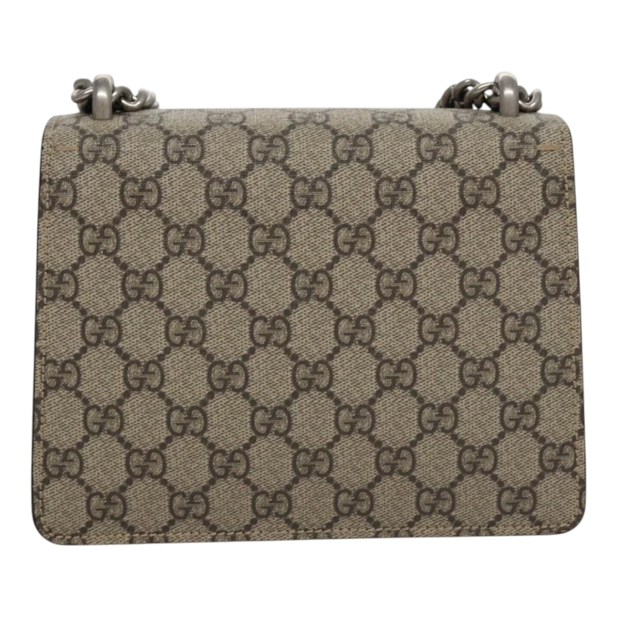 Gucci Dionysus Beige Canvas Shoulder Bag (Pre-Owned)