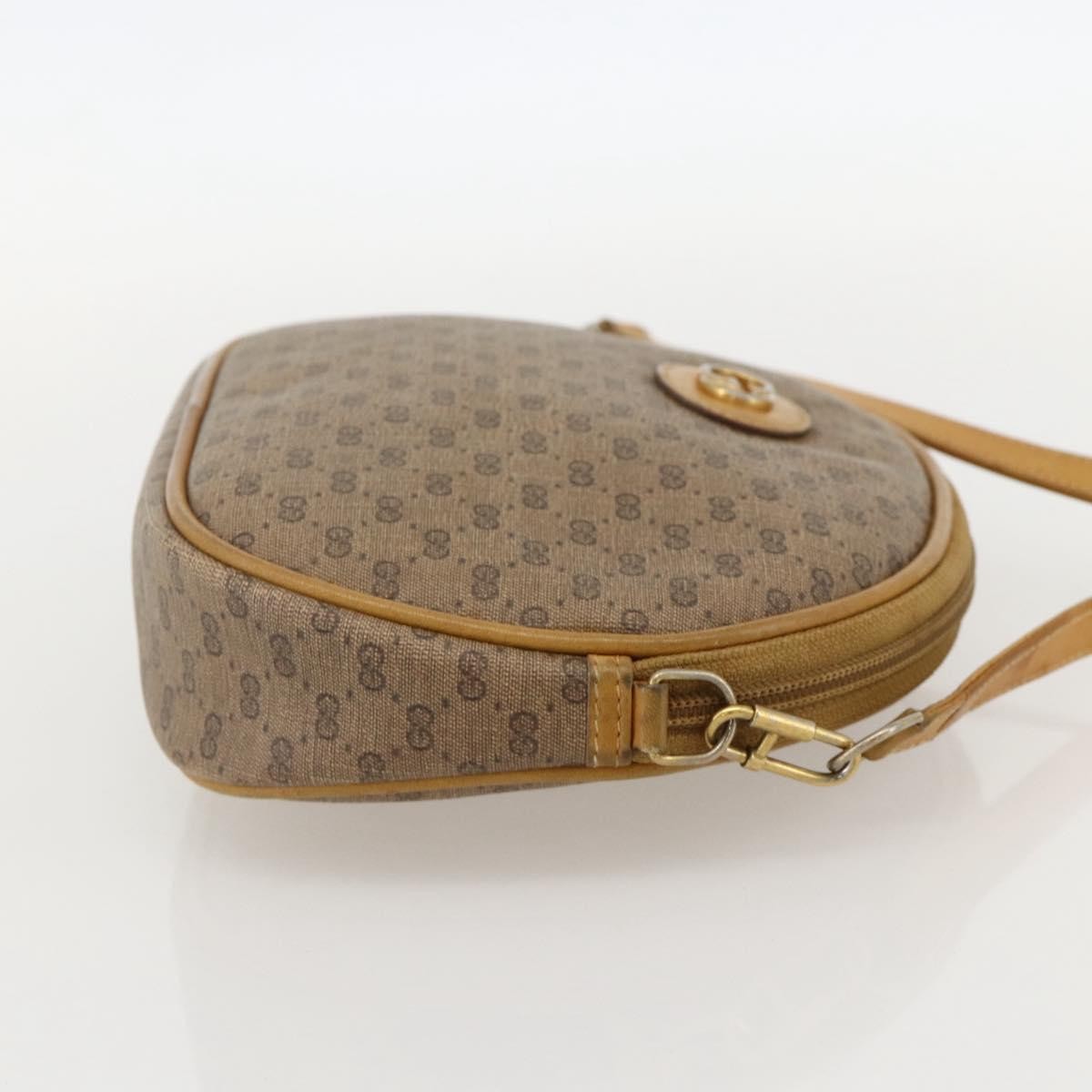 Gucci Micro Gg Supreme Gg Canvas Beige Pvc Shoulder Bag Bag (Pre-Owned)