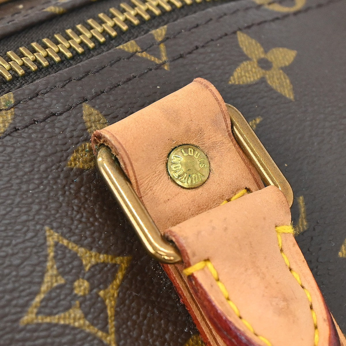 Louis Vuitton Keepall Monogram Brown Canvas Travel Bag Bag (Pre-Owned)