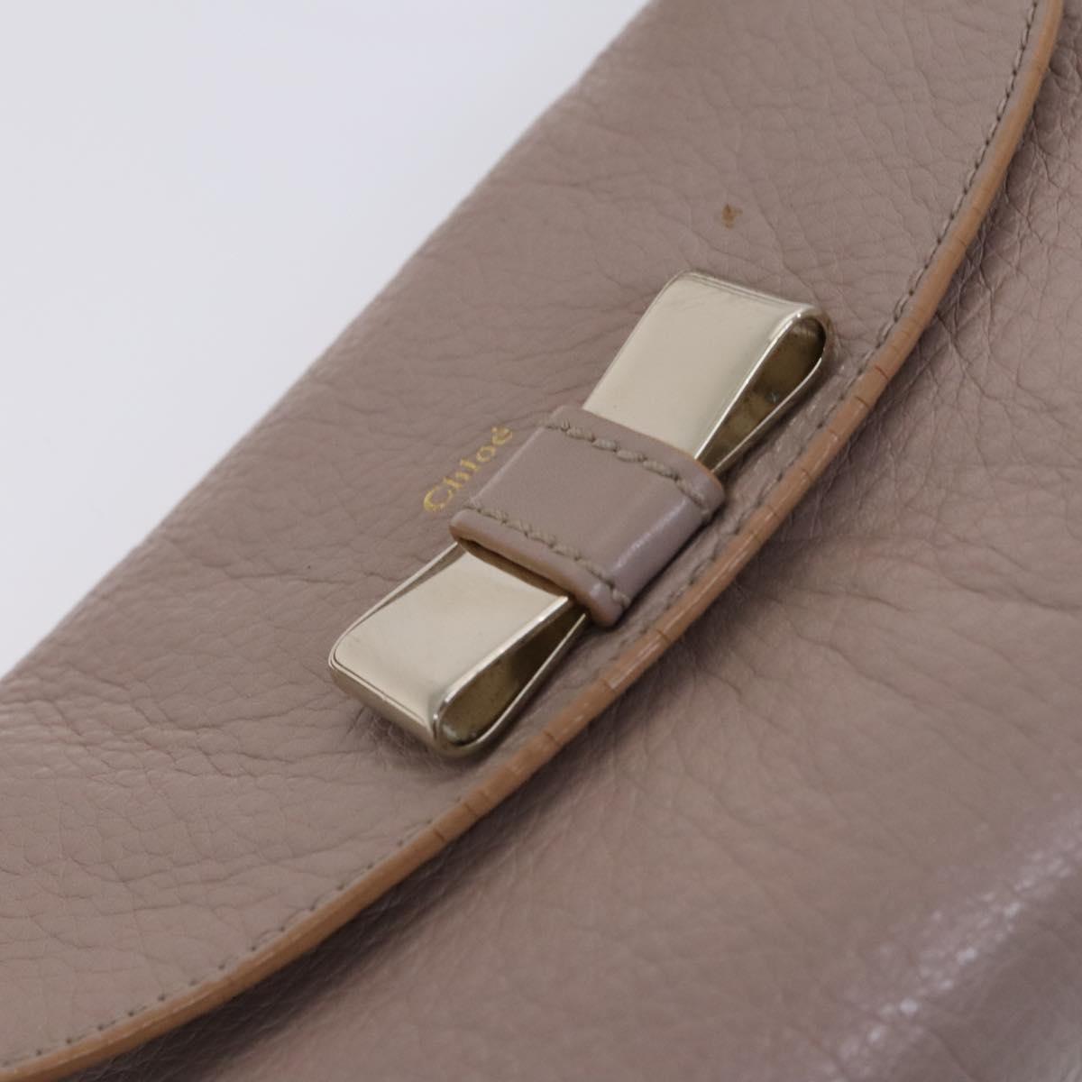 Chloé Lily Beige Leather Shoulder Bag (Pre-Owned)