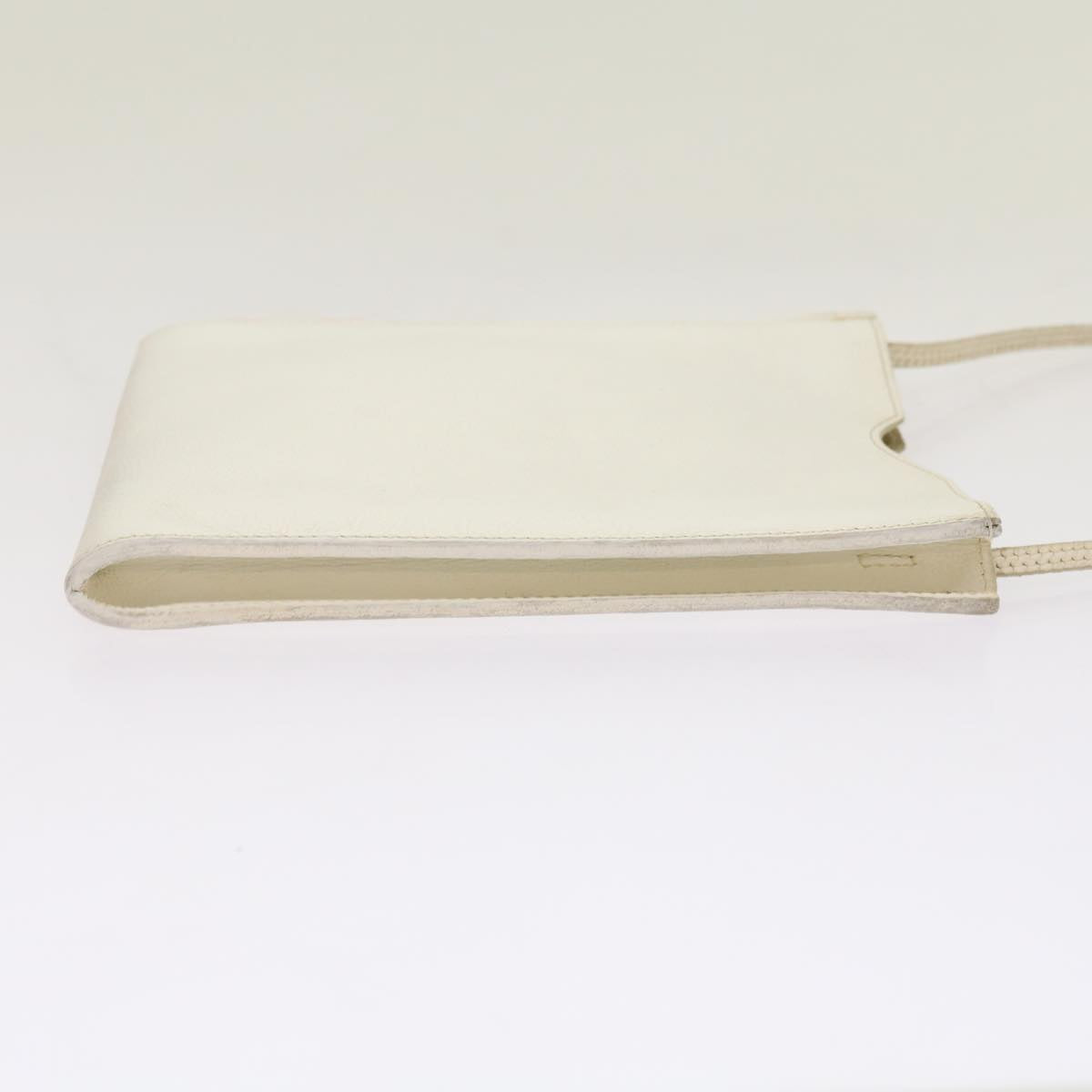 Hermès White Leather Shoulder Bag (Pre-Owned)