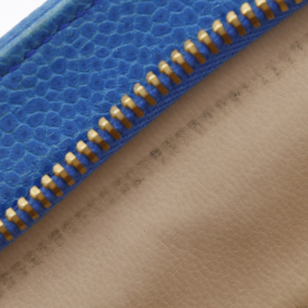 Chanel Coco Chevron Stitched Calfskin Blue Leather Backpack Bag (Pre-Owned)