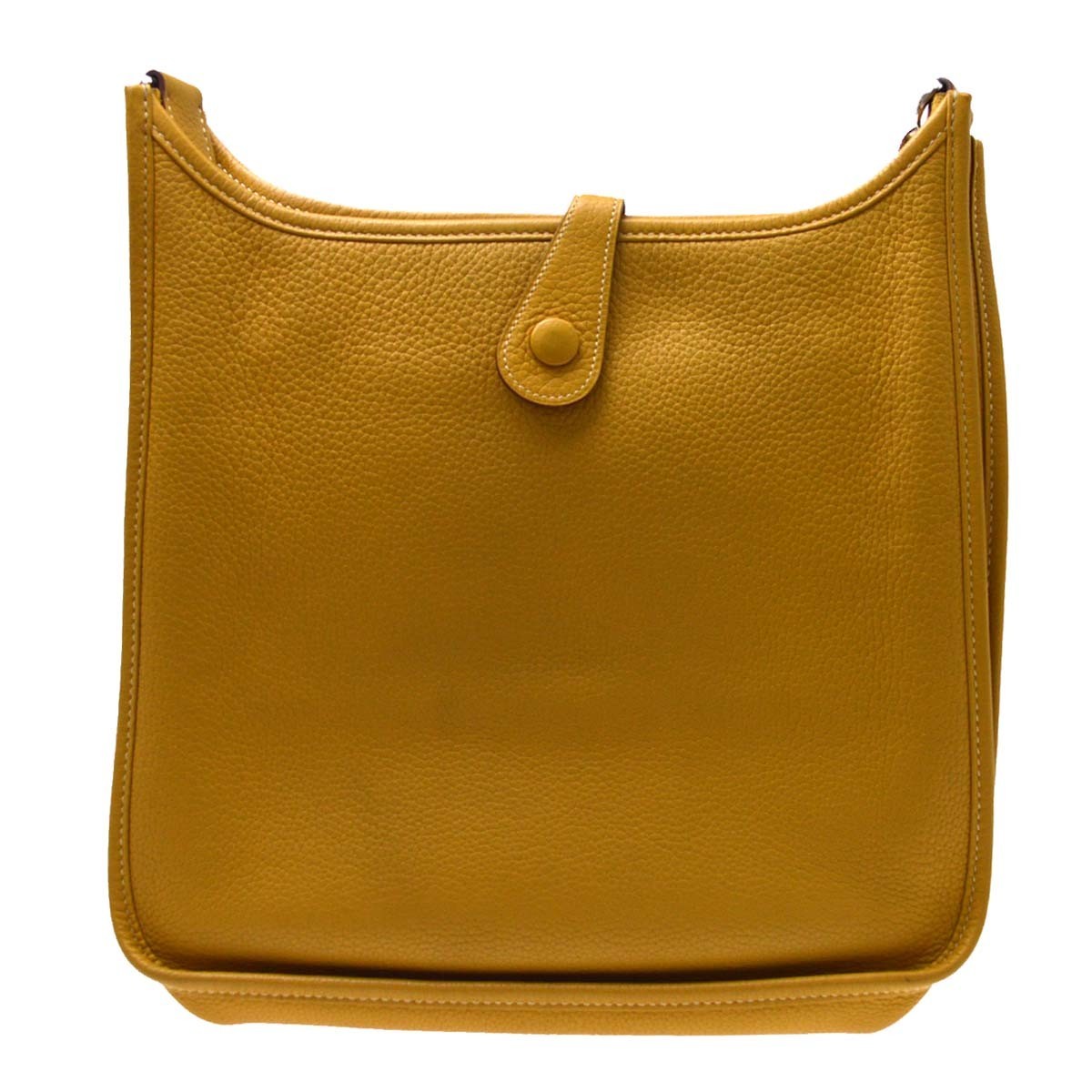 Hermes Evelyne Clémence Yellow Leather Shoulder Bag Bag (Pre-Owned)